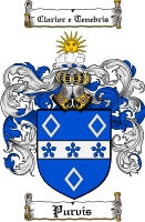 Product picture Purvis Family Crest  Purvis Coat of Arms Digital Download