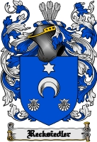 Product picture Recksiedler Family Crest  Recksiedler Coat of Arms Digital Download