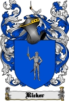 Product picture Ricker Family Crest  Ricker Coat of Arms Digital Download