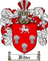 Product picture Ritter Family Crest  Ritter Coat of Arms Digital Download