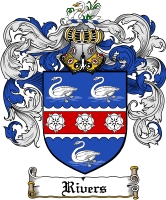 Product picture Rivers Family Crest  Rivers Coat of Arms Digital Download