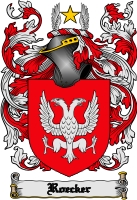 Product picture Roecker Family Crest  Roecker Coat of Arms Digital Download