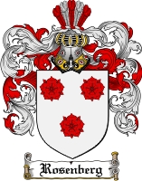 Product picture Rosenberg Family Crest  Rosenberg Coat of Arms Digital Download
