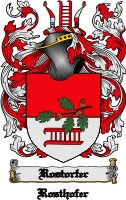 Product picture Rostorfer Family Crest  Rostorfer Coat of Arms Digital Download