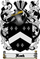 Product picture Rusk Family Crest  Rusk Coat of Arms Digital Download