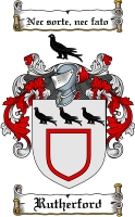 Product picture Rutherford Family Crest  Rutherford Coat of Arms Digital Download