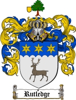 Product picture Rutledge Family Crest  Rutledge Coat of Arms Digital Download