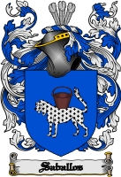 Product picture Saballos Family Crest  Saballos Coat of Arms Digital Download