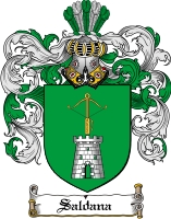 Product picture Saldana Family Crest  Saldana Coat of Arms Digital Download