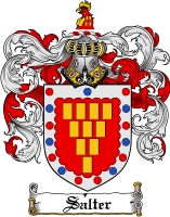 Product picture Salter Family Crest  Salter Coat of Arms Digital Download