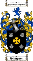 Product picture Sampson Family Crest  Sampson Coat of Arms Digital Download