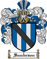 Product picture Sanderson Family Crest  Sanderson Coat of Arms Digital Download