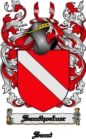 Product picture Sandhoefner Family Crest  Sandhoefner Coat of Arms Digital Download