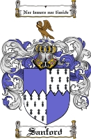 Product picture Sanford Family Crest  Sanford Coat of Arms Digital Download