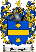 Product picture Santangelo Family Crest  Santangelo Coat of Arms Digital Download