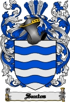 Product picture Santos Family Crest  Santos Coat of Arms Digital Download
