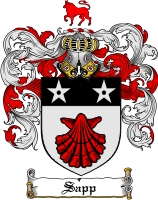 Product picture Sapp Family Crest  Sapp Coat of Arms Digital Download