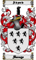 Product picture Savage Family Crest  Savage Coat of Arms Digital Download