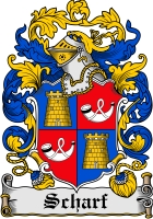 Product picture Scharf Family Crest  Scharf Coat of Arms Digital Download