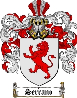Product picture Serrano Family Crest  Serrano Coat of Arms Digital Download