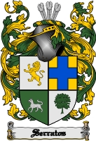 Product picture Serratos Family Crest  Serratos Coat of Arms Digital Download