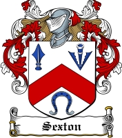 Product picture Sexton Family Crest  Sexton Coat of Arms Digital Download