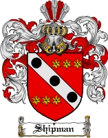 Product picture Shipman Family Crest  Shipman Coat of Arms Digital Download