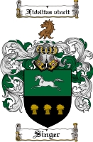 Product picture Singer Family Crest  Singer Coat of Arms Digital Download