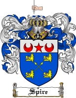 Product picture Spire Family Crest  Spire Coat of Arms