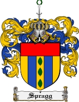 Product picture Spragg Family Crest  Spragg Coat of Arms