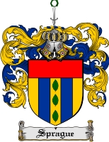 Product picture Sprague Family Crest  Sprague Coat of Arms Digital Download