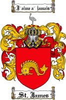 Product picture St. James Family Crest St. James Coat of Arms Digital Download