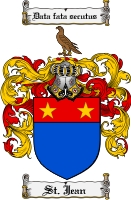 Product picture Stjean Family Crest  Stjean Coat of Arms