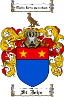 Product picture Stjohn Family Crest  Stjohn Coat of Arms