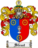 Product picture Streat Family Crest  Streat Coat of Arms