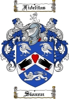Product picture Swann Family Crest  Swann Coat of Arms
