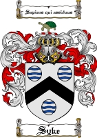 Product picture Syke Family Crest  Syke Coat of Arms