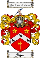 Product picture Sym Family Crest  Sym Coat of Arms