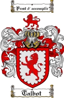 Product picture Talbot Family Crest  Talbot Coat of Arms