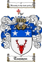 Product picture Tamson Family Crest  Tamson Coat of Arms