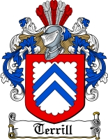 Product picture Terrill Family Crest  Terrill Coat of Arms