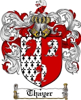 Product picture Thayer Family Crest  Thayer Coat of Arms
