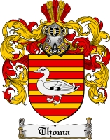 Product picture Thoma Family Crest  Thoma Coat of Arms