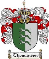 Product picture Thomlinson Family Crest  Thomlinson Coat of Arms