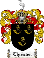 Product picture Thruston Family Crest  Thruston Coat of Arms