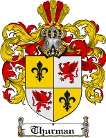 Product picture Thurman Family Crest  Thurman Coat of Arms
