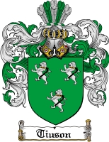 Product picture Tiuson Family Crest  Tiuson Coat of Arms