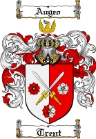 Product picture Trent Family Crest  Trent Coat of Arms