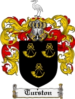 Product picture Turston Family Crest  Turston Coat of Arms