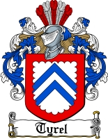 Product picture Tyrel Family Crest  Tyrel Coat of Arms